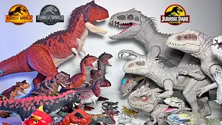 MEGA Indominus Rex VS Carnotaurus Collection! Jurassic World Dinosaurs Collection Battle