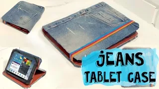 RECYCLE YOUR OLD JEANS TO MAKE THIS AWESOME TABLET CASE DIY