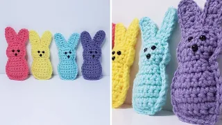 How to Crochet: PEEP BUNNY (Easter Crochet Ideas)