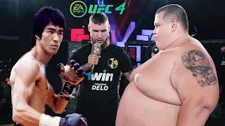 Bruce Lee vs Black Wolf  (EA Sports UFC 4) wwe mma