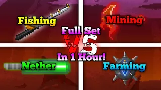 Roleplay Profit Battle! (Mining, Fishing, Farming, Nether) | Pixel Worlds