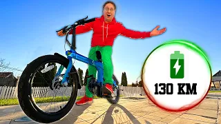 ⏰ 24 de ORE cu BICICLETA ELECTRICĂ ⚡ vs SIMPLĂ 🚲