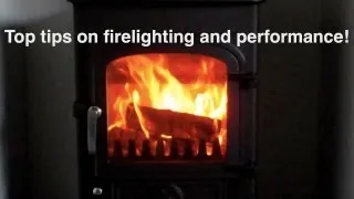 How to light the perfect fire in a wood burning stove! Using my special inverted V technique!