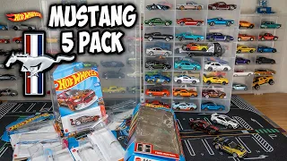 HUGE Hot Wheels Mustang Unboxing - Mustang 5 Pack