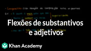 Flexões de substantivos e adjetivos