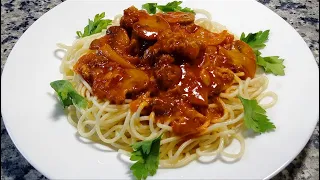 Томатный соус с тушенкой и грибами 🌟 Tomato sauce with stew and mushrooms