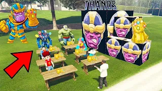 FRANKLIN Ask Question & Answers To Open Hulk Titan Thanos Lucky Box With Shinchan In GTA V