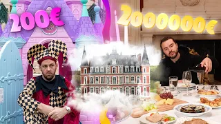 Nuit dans un château à 2 millions d’euros VS Nuit dans un château à 200 euros