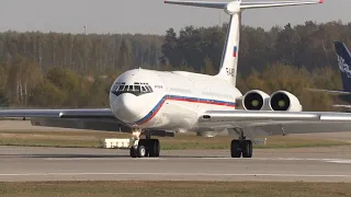 Rare footage of an Il-62M plane taking off from Domodedovo.