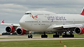 SHORTEST 747 TAKEOFF EVER?!  Virgin Atlantic Boeing 747-400 at Manchester Airport | ✈
