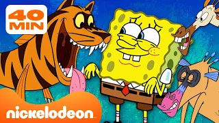 SpongeBob | Każdy stwór ze SpongeBoba Kanciastoportego! | 40-minutowa składanka | Nickelodeon Polska