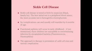 Sickle Cell Disease - CRASH! Medical Review Series