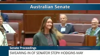 Senate Proceedings - Swearing-In of Senator Steph Hodgins-May