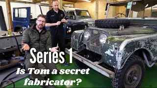Land Rover Series 1 front wing repairs with patina | Squire Editions