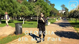 Batumi 6th May park. Georgia 4k walking tour 2022