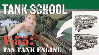 Our BIGGEST Tank Engine (V-55-VA from Soviet T55AM Main Battle Tank) | TANK SCHOOL