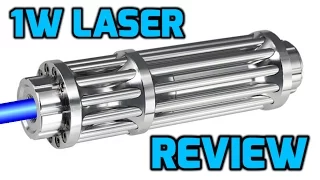 1W 445nm / 450nm Blue Burning Laser Pointer Review