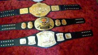 My Collection of Wrestling Belts