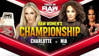 Charlotte Flair vs Nia Jax (Raw Women's Championship - Full Match Part 2/2)