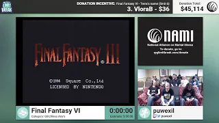Final Fantasy VI (Glitchless) by puwexil and Essentia (RPG Limit Break 2016 Part 35)