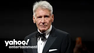 Harrison Ford visibly moved by Cannes ovation