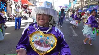 Entrada Del Gran Poder La Paz 2023. Fraternidad Cullaguada Verdaderos Mosaicos En Gran Poder.