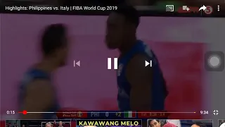 Live : Philippines Vs Italy