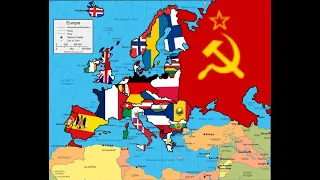 Flag map of Europe 1934