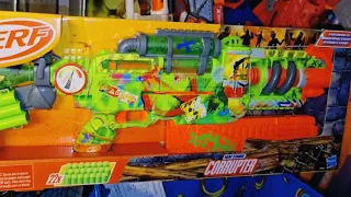 NERF BLASTER REVIEW! ZOMBIE CORRUPTER BOLT ACTION ZOMBIE HUNTING MADNESS AND IT'S SWEET!