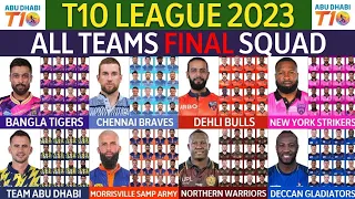 T10 League 2023 All Team Final Squad | All Teams Squad T10 League 2023 | Abu Dhabi T10 League 2023