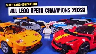 ALL LEGO SPEED CHAMPIONS 2023! Speed Build Compilation