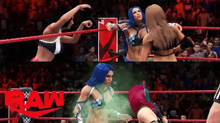 WWE 2K20 RAW THE IICONICS VS SASHA BANKS & ASUKA