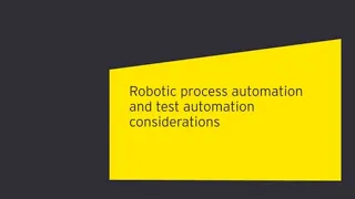 RPA & Test Automation considerations