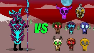 VAMPIRIC SPEARTON VS ALL SUPER POWER GIANT ICON | STICK WAR LEGACY | STICK BATTLE