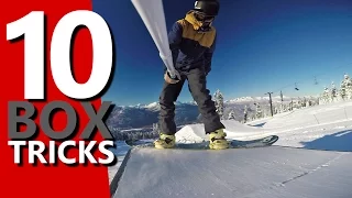 10 Snowboard Tricks to Learn on a Box