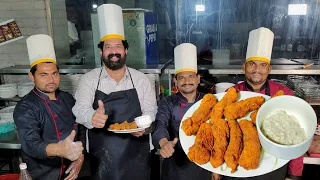 Finger Fish Restaurant Recipe | How To Make Fish Fingers | Fish Fingers Fries | BaBa Food RRC