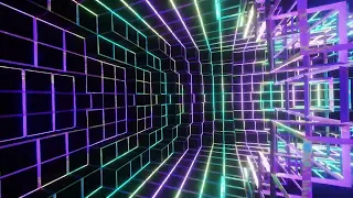 [10 HOURS] Bright Circle Room With Cubes |  Animation Background | Video Only (1080 HD)