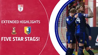 FIVE STAR STAGS! | Bradford City v Mansfield Town extended highlights