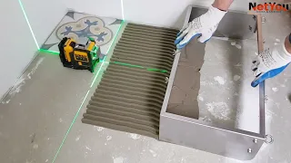 NetYou I 600 and NetYou III 800 - Notched trowel for fast application of the adhesive on the floor