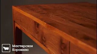 Письменный стол из карагача! DIY из дерева.