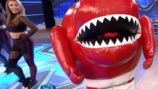 Raptor Mascot Eats Dancepax Cheerleader on Spanish TV