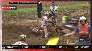 Everts crash | MX2 RAM Qualifying Race | MXGP of Italy 2023 #MXGP #Motocross