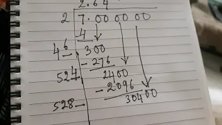 Find the sqrt of 7 upto/correct upto 3 decimal places