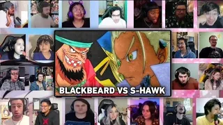 Blackbeard VS S Hawk Reaction Mashup | One Piece Episode 1087