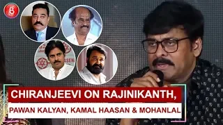 Chiranjeevi On Rajinikanth, Pawan Kalyan, Kamal Haasan & Mohanlal Giving Voiceover For Sye Raa