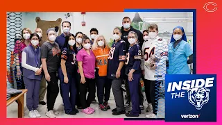 Ryan Poles & Matt Eberflus visit Maryville Courage House | Chicago Bears