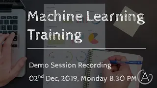 Data Science & Machine Learning Demo class - Dec 02nd, 2019