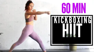 FUN!! KICKBOXING HIIT WORKOUT// 60 MIN Strength and Cardio MUSIC WORKOUT // Burn Fat & Tone Muscles