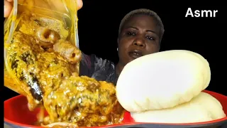 African food mukbang/ fufu and Peanut 🥜 soup