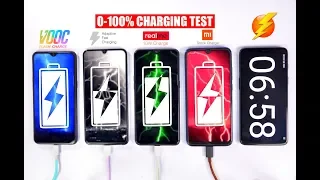 Realme 3 Pro vs Redmi Note 7 Pro vs Galaxy A50 vs Realme 3 - EXTREME Charging Speedtest 🔥🏁